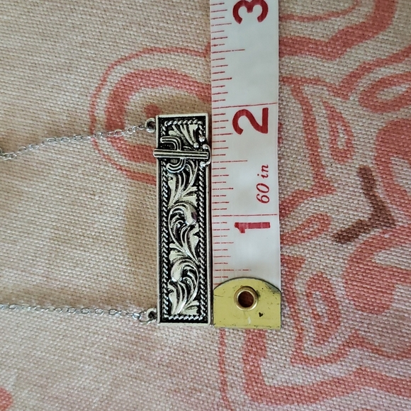 Tooled Leather Necklace Cactus Nopal Cowgirl Vaquera Western Country Boho Trendy - Picture 11 of 14